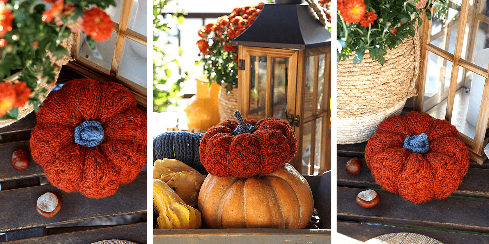 Rustic Style Knitted Pumpkin: Pattern & Video Tutorial