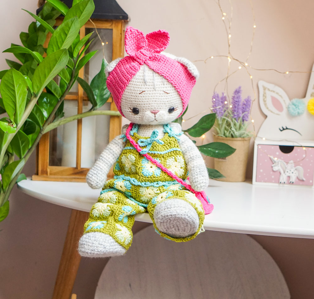 Crochet outfit pattern Granny Square for large toys